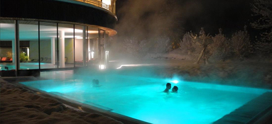 Gesundhotel Bad Reuthe - Pool bei Nacht Gesundhotel Bad Reuthe - Pool bei Nacht