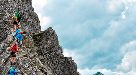 Klettersteig Karhorn in Warth-Schröcken (c) Adolf Bereuter - Bregenzerwald Tourismus